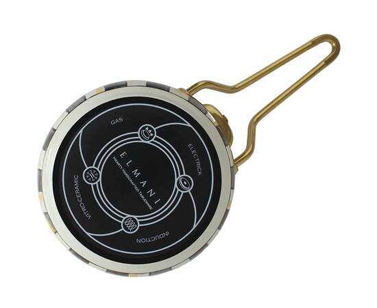 Ківш емальований SICILY Elmani з кришкою 0,9 л (763-037), Тип: ківш, Об'єм: 0,9 л, Колір: жовтий, зображення 2