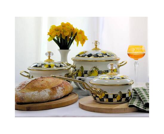 Ківш емальований SICILY Elmani з кришкою 0,9 л (763-037), Тип: ківш, Об'єм: 0,9 л, Колір: жовтий, зображення 3