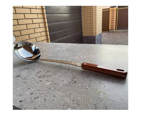 Половник 47 см с деревянной ручкой Brizoll (С47-P), изображение 3