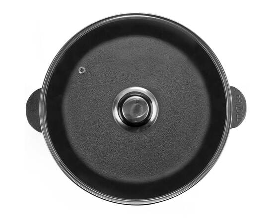 Сковорода чугунная со стеклянной крышкой 260х60 мм Monolith Brizoll (M2660U-6), Цвет: черный, Тип: сковорода, Форма: круглая, Диаметр (см): 26, изображение 2