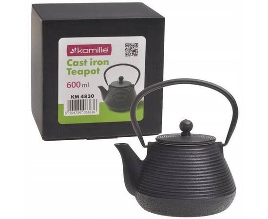 Чайник заварювальний 0,6 л. із чавуну Kamille (4830), зображення 4