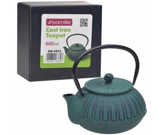 Чайник заварювальний 0,6 л. із чавуну Kamille (4831), зображення 4