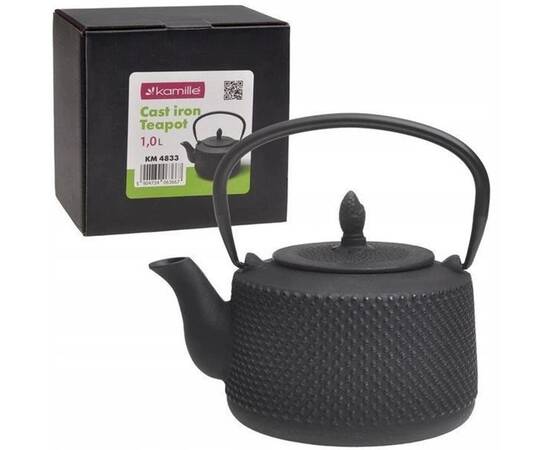 Чайник заварювальний 1 л. із чавуну Kamille (4833), зображення 4