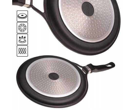 Сковорода для млинців 28 см Kamille (4476), Колір: чорний, Тип: сковорода для млинців, Форма: кругла, Діаметр (см): 28, зображення 2