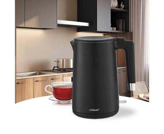 Чайник електричний 1,7 л метал Maestro (MR026-BLACK), зображення 2