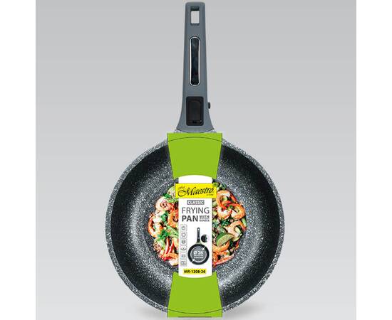 Сковорода Maestro Marble індукційне дно 26 см (MR1208-26), Колір: сірий, Тип: сковорода, Форма: кругла, Діаметр (см): 26, зображення 3