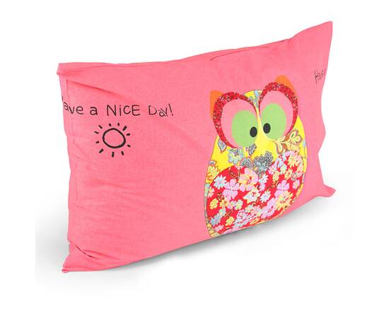 Наволочка 50х70 сатин 35.137_Owl Руно (35.137_Owl), Колір: кораловий, Тип: наволочки, Розмір: 50x70, зображення 2