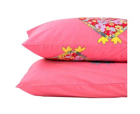 Наволочка 50х70 сатин 35.137_Owl Руно (35.137_Owl), Колір: кораловий, Тип: наволочки, Розмір: 50x70, зображення 3