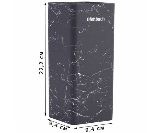 Подставка для ножей 10,3x10,3x23cm Ofenbach (100203), изображение 3