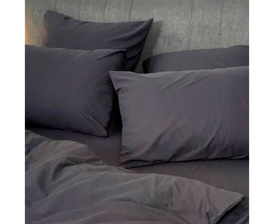 Постільна білизна 69 Tiare Wash Wash 2шт(143х210) варена бавовна Вілюта, Розмір: сімейний 2шт(145x210), Основний колір: антрацитовий, зображення 3