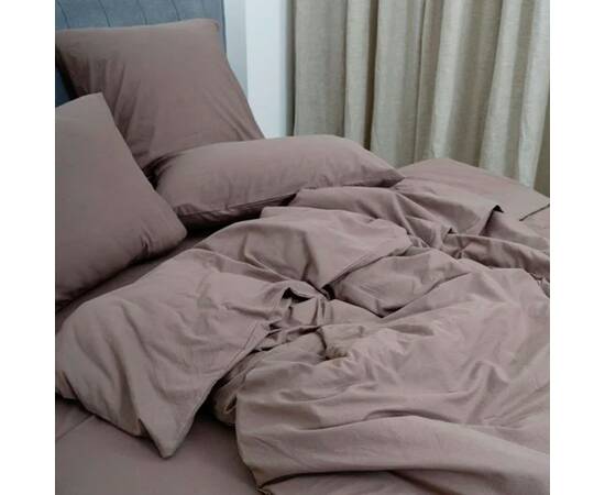 Постельное белье 70 Tiare Wash Wash 2шт(143х210) вареный хлопок Вилюта, Размер: семейный 2шт(145x210), Основной цвет: коричневый, изображение 3