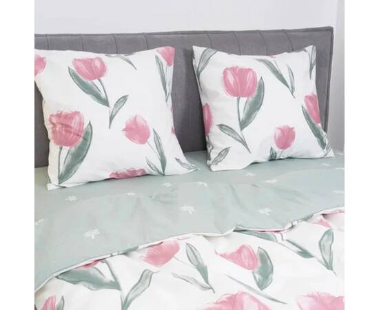 Постільна білизна 24248 ранфорс 143х210, Розмір: полуторний 145х210, Основний колір: рожевий, зображення 2