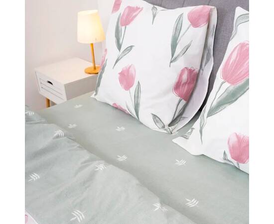 Постільна білизна 24248 ранфорс 143х210, Розмір: полуторний 145х210, Основний колір: рожевий, зображення 3