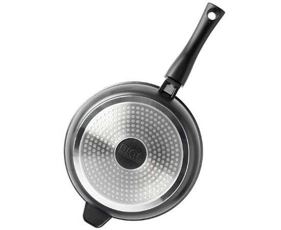 Сковорода DeLux со съемной ручкой 28 см индукция БІОЛ (2817Р), Цвет: черный, Тип: сковорода, Форма: круглая, Диаметр (см): 28, изображение 3