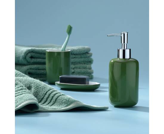 Дозатор для рідкого мила KELA Isabella зелене листя 400 мл (22007), зображення 2