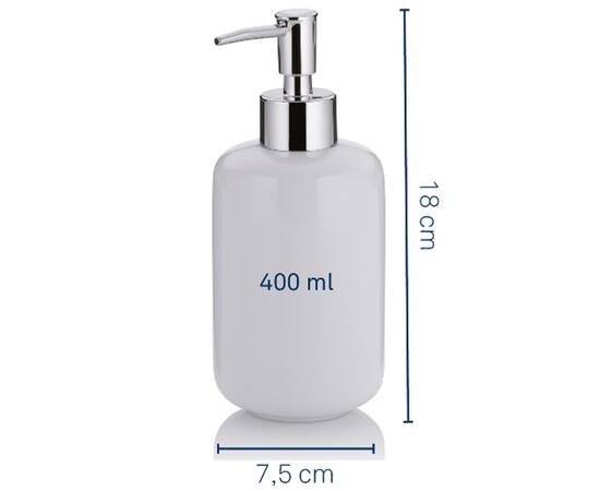 Дозатор для рідкого мила KELA Isabella зелене листя 400 мл (22007), зображення 3