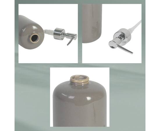 Дозатор для рідкого мила KELA Isabella зелене листя 400 мл (22007), зображення 4