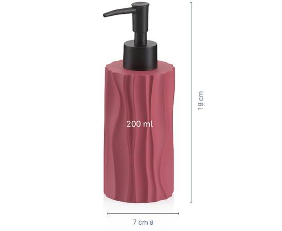 Дозатор для рідкого мила KELA Merida малиново-червоний 200 мл (23770), зображення 3