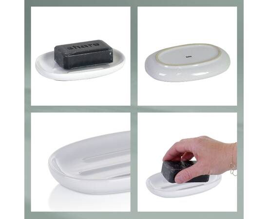 Мыльница KELA Isabella зеленые листья 13.5х8.5х2 см (22005), изображение 3