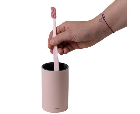 Стакан для зубных щеток KELA Matsi светло-розовый 11х7 см (23714), изображение 4