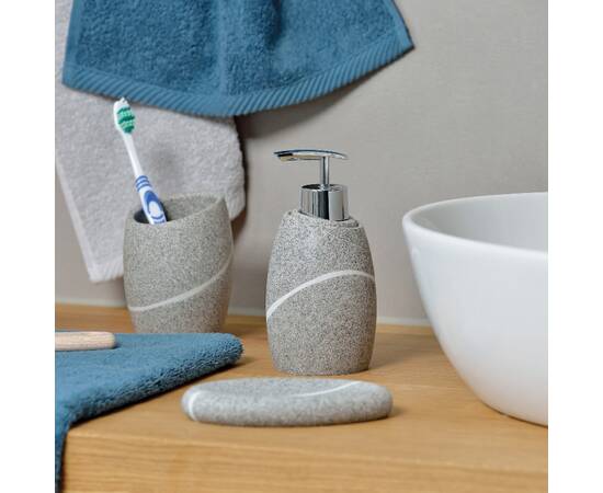 Стакан для зубных щеток KELA Talus белая 11х8 см (20302), изображение 2