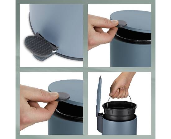 Відро для сміття KELA Mats димчасто-блакитний 3 л (23609), зображення 3