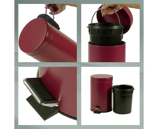 Відро для сміття KELA Monaco малиново-червоний 3 л (24297), зображення 5