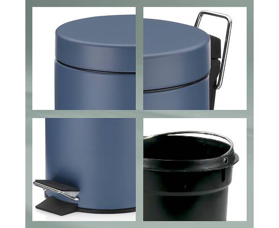 Відро для сміття KELA Monaco темно-синій 3 л (24292), зображення 4