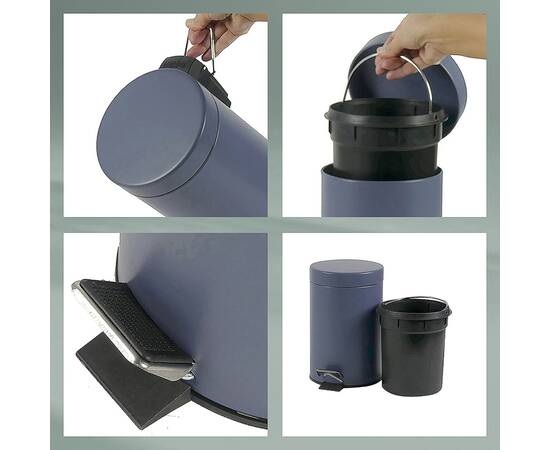 Відро для сміття KELA Monaco темно-синій 3 л (24292), зображення 5