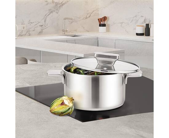 Каструля 18 см, 2,5 л Maestro (MR3521-18), Тип: каструля, Об'єм: 2,5 л, Колір: срібний, зображення 2