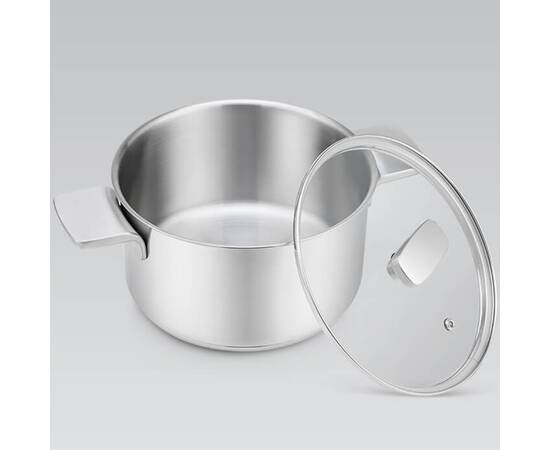 Каструля 18 см, 2,5 л Maestro (MR3521-18), Тип: каструля, Об'єм: 2,5 л, Колір: срібний, зображення 3
