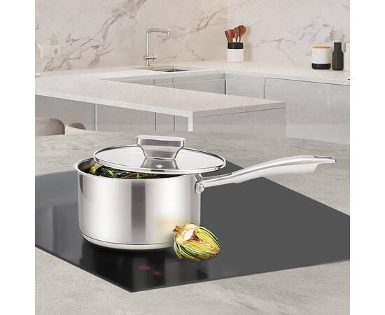 Ківш 16 см, 1,7 л Maestro (MR3521-16S), Тип: ківш, Об'єм: 1,7 л, Колір: срібний, зображення 2