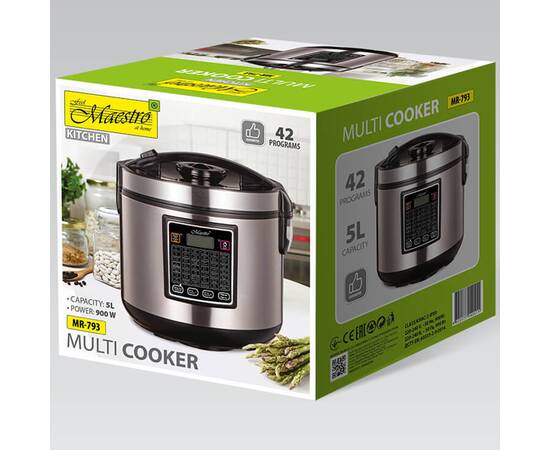 Мультиварка 5 л, 16 програм 860W Maestro (MR793), зображення 3