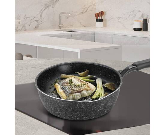 Сотейник Maestro 28 см індукційне дно (MR1213-28), Колір: чорний, Тип: сотейник, Форма: кругла, Діаметр (см): 28, зображення 2