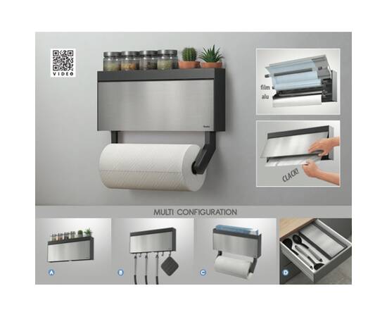 Диспенсер настінний для рулонів 3 в 1 METALTEX (254412 000), зображення 3