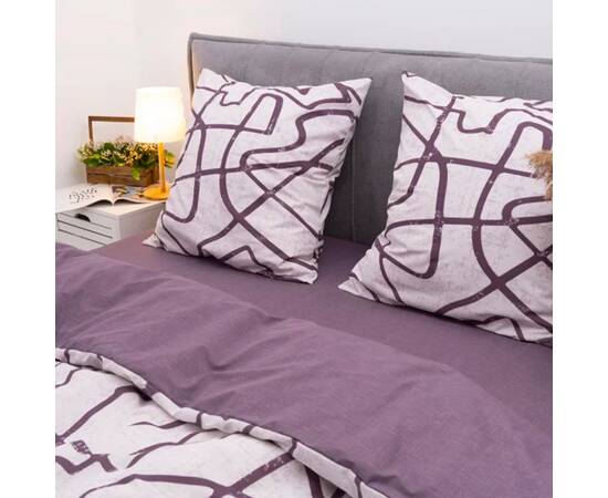Постельное белье 24254 ранфорс 143х210 Вилюта, Размер: полуторный 145х210, Основной цвет: сиреневый, изображение 2