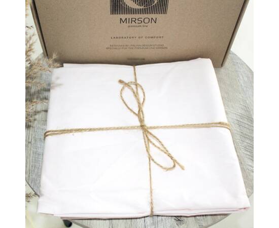 Простынь на резинке MirSon Ranforce Elite 112107 White 90х200х25 (2200004700465), Цвет: белый, Тип: простыни на резинке, Размер: 90x200, изображение 2