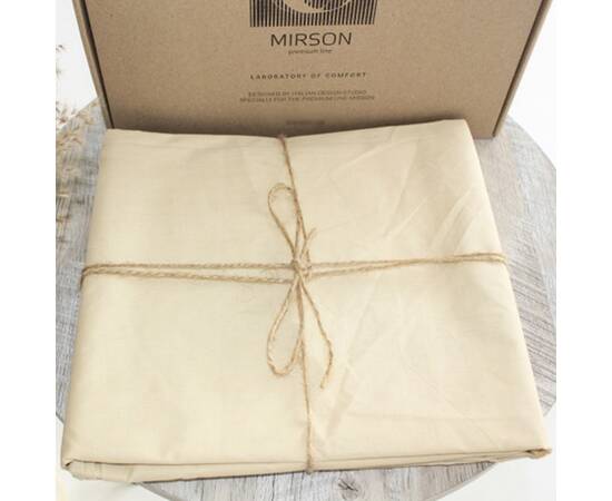 Простынь на резинке MirSon Ranforce Elite 120712 Calvina 90х200х25 (2200004700403), Цвет: бежевый, Тип: простыни на резинке, Размер: 90x200, изображение 2