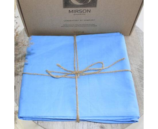 Простынь на резинке MirSon Ranforce Elite 124608 Lucretia 120х200х25 (2200004700991), Цвет: голубой, Тип: простыни на резинке, Размер: 120x200, изображение 2