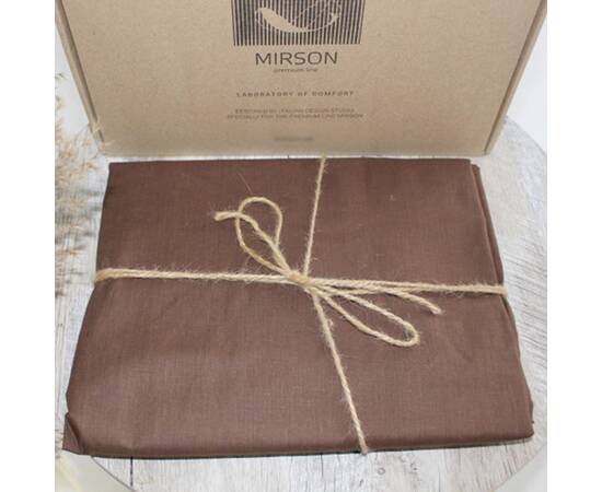 Простынь на резинке MirSon Ranforce Elite 191217 Chocolate Perla 140х200х25 (2200004701462), Цвет: шоколадный, Тип: простыни на резинке, Размер: 140x200, изображение 2