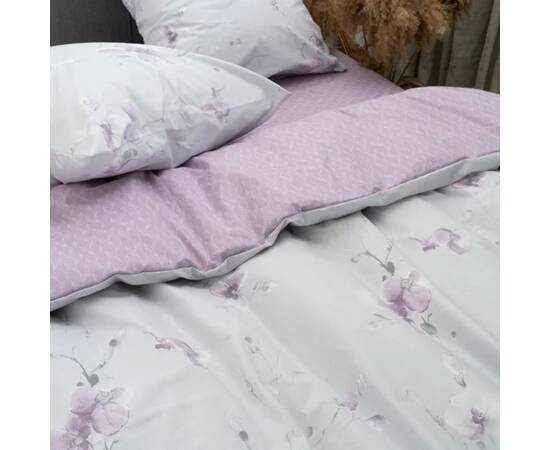 Постільна білизна 24253 ранфорс 200х220 Вілюта, Розмір: двоспальний євро 200х220, Основний колір: бузковий, зображення 2