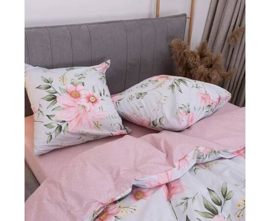 Постільна білизна 24255 ранфорс 2шт(143х210) Вілюта, Розмір: сімейний 2шт(145x210), Основний колір: рожевий, зображення 2
