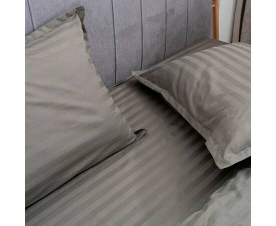 Постільна білизна 94 сатин-страйп 2шт(143х210) Вілюта, Розмір: сімейний 2шт(145x210), Основний колір: оливковий, зображення 3