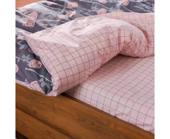 Постельное белье 20127 ранфорс 2шт(143х210) Вилюта, Размер: семейный 2шт(145x210), Основной цвет: розовый, изображение 3