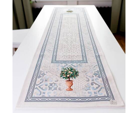 Доріжка 40х140 Афіни Прованс (35294), Тип: доріжки (раннери), Основний колір: блакитний, Форма скатертини: прямокутна, Розмір: 40x140, зображення 2