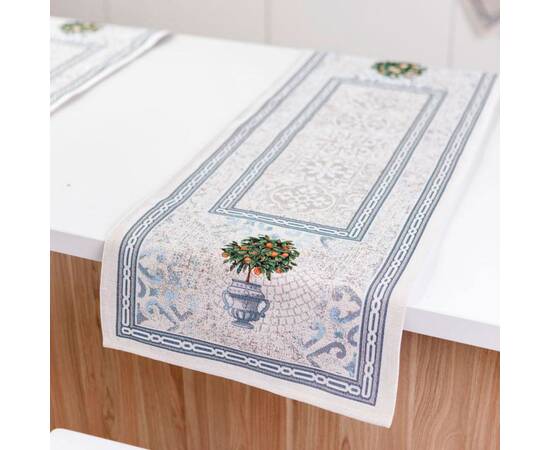 Доріжка 40х140 Афіни Прованс (35294), Тип: доріжки (раннери), Основний колір: блакитний, Форма скатертини: прямокутна, Розмір: 40x140, зображення 3