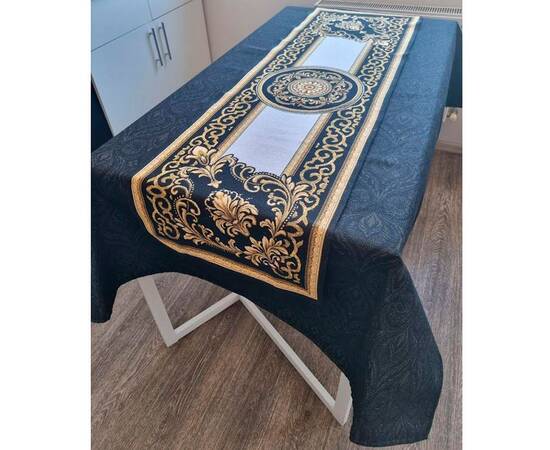 Дорожка 40х100 Baroque Прованс (030151), Тип: дорожки (раннеры), Цвет: черный, Форма скатерти: прямоугольная, Размер: 40x100, изображение 2