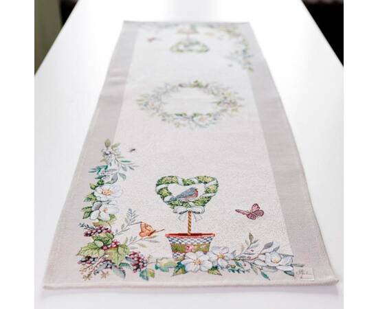 Дорожка 35х100 GARDEN Прованс (035290), Тип: дорожки (раннеры), Цвет: зеленый, Форма скатерти: прямоугольная, Размер: 35x100, изображение 2