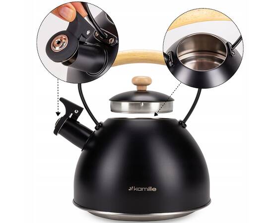Чайник 2,5л Kamille (856), зображення 3