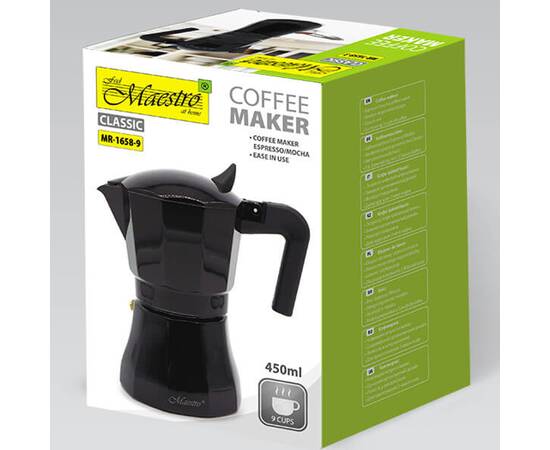 Кавоварка Espresso Moka алюмінієва 450 мл Maestro (MR1658-9), зображення 4